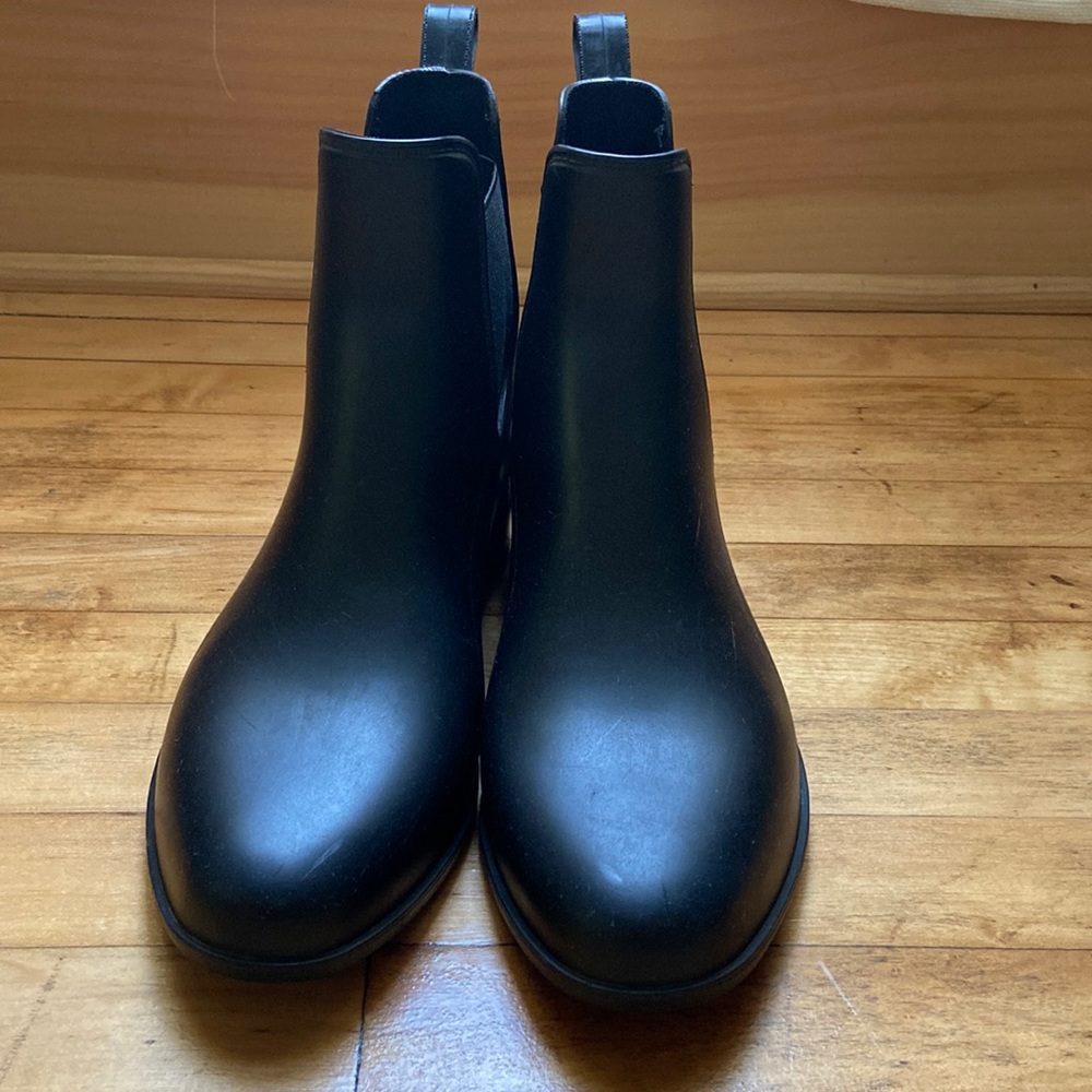 Black Rain Booties, Size 9